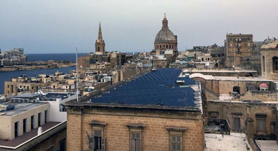 Bild Dächer Hauptstadt Valletta
